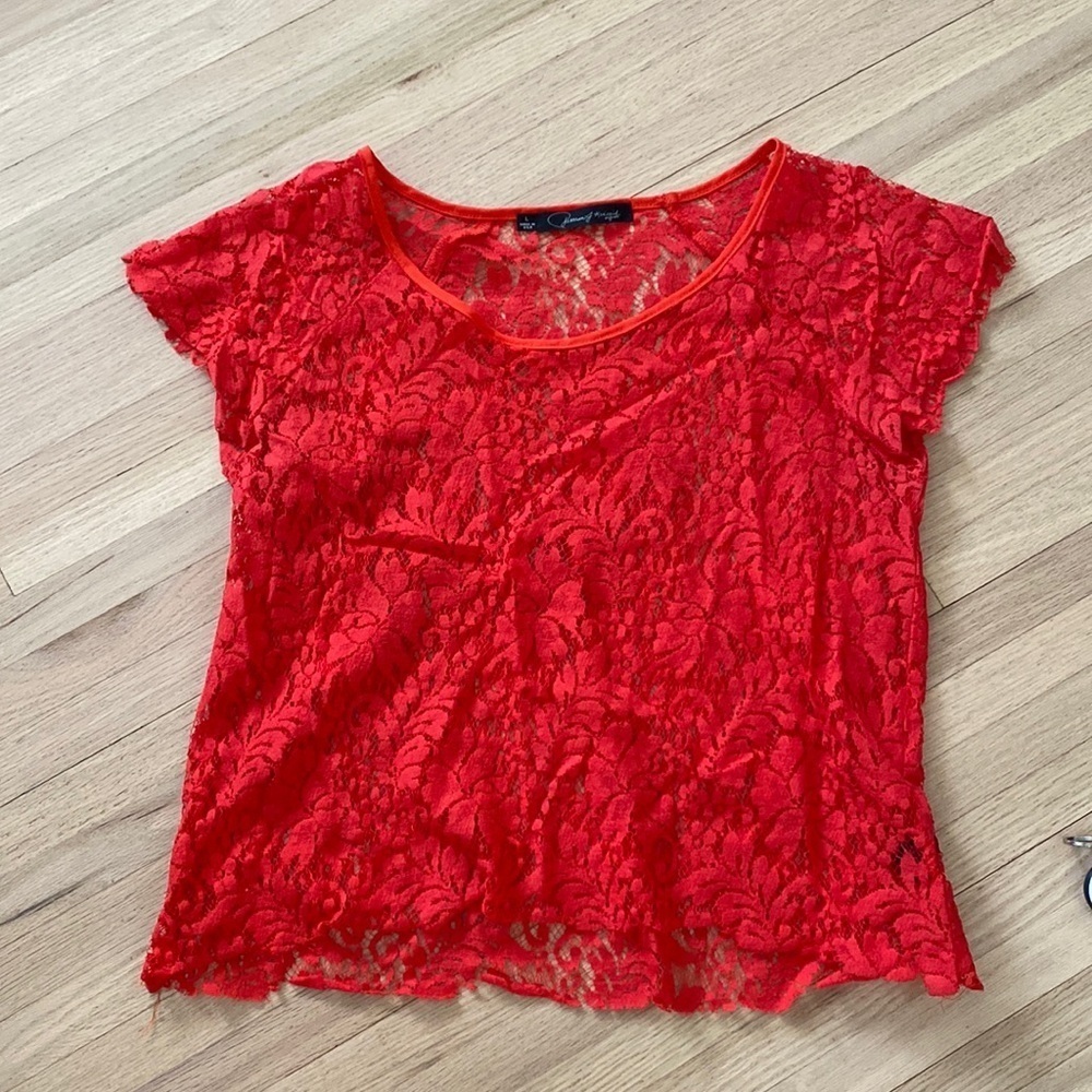 Patterson J. Kinkaid Lace Top